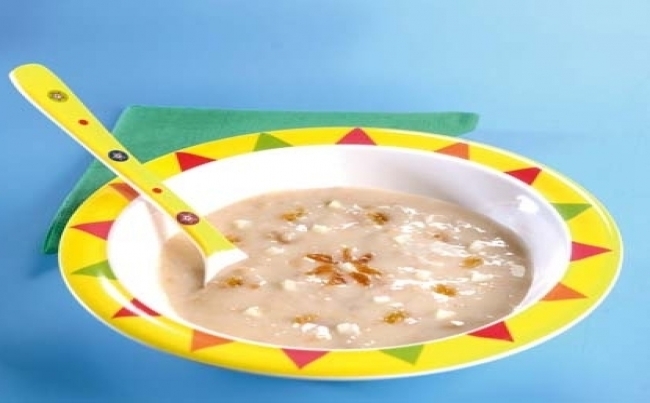 Avena con peras y pasas rubias
